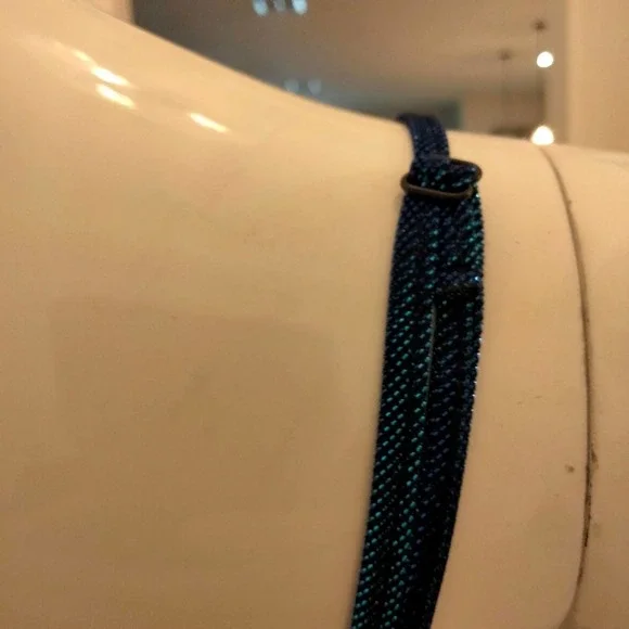 Metallic Royal blue evening dress 11 - Picture 6 of 8